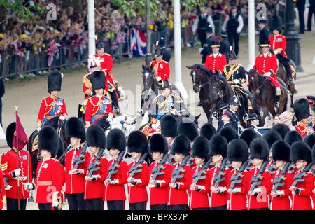 Royal Procession - Master of the Horse and Crown Equerries. 'Trooping the Colour' 2010 Stock Photo