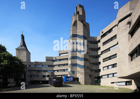 Rathaus integriert in die Burganlage in Bensberg, Bergisch Gladbach, Bergisches Land, Nordrhein-Westfalen Stock Photo