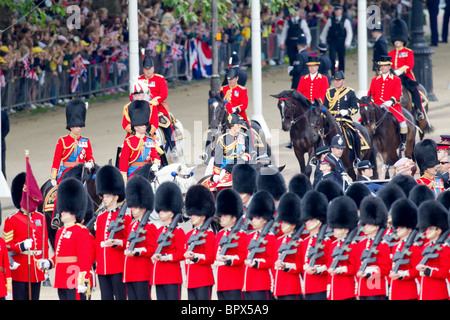 Royal Procession - Master of the Horse and Crown Equerries. 'Trooping the Colour' 2010 Stock Photo