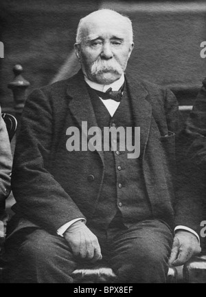 Portrait photo c1918 of French statesman Georges Clemenceau (1841 - 1929) - Prime Minister of France 1906 - 1909 + 1917 - 1920. Stock Photo