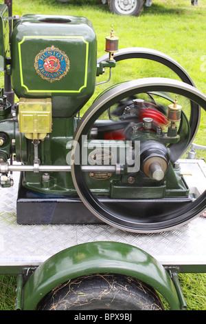 Ruston Hornsby stationary engine at a car show in Markethill , County Armagh, Northern Ireland Stock Photo