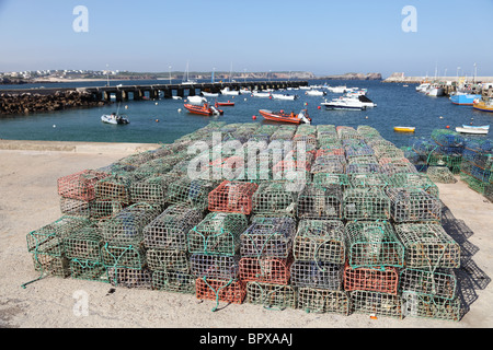 Old fishing net in the harbor with cork floats Stock Photo - Alamy