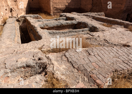 Ruins of the El Badi Palace, Marrakech (Marrakesh), Morocco, North Africa Stock Photo