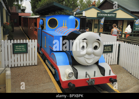 Thomas the Tank Engine at Drusilla's Park Zoo, East Sussex, England Stock Photo