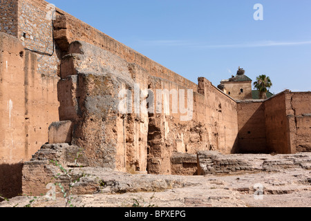 Ruins of the El Badi Palace, Marrakech (Marrakesh), Morocco, North Africa Stock Photo