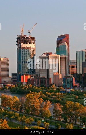 Bow river and city skyline Calgary Alberta Canada Stock Photo - Alamy