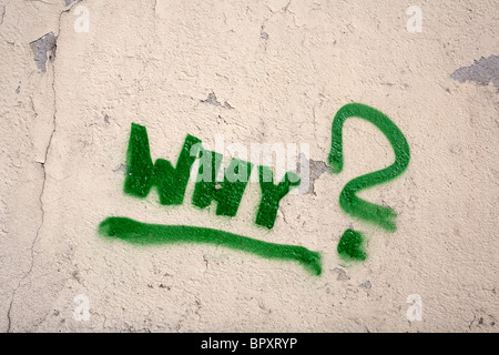 Why? Stock Photo