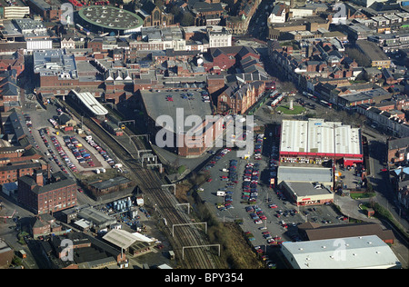 Aerial view of Walsall Town Centre West Midlands England Uk Stock Photo ...