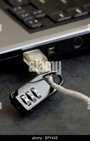 Security concept shot for the digital age. Stock Photo