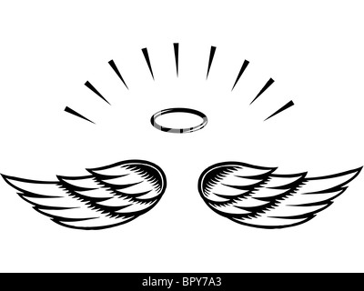 Illustration of angel wings Stock Photo