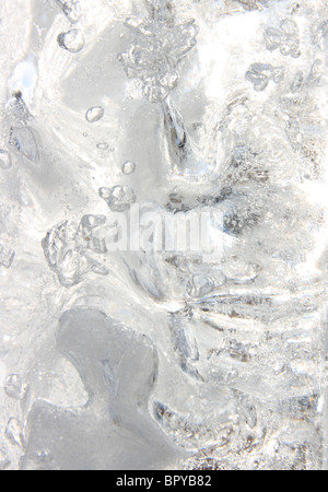 Ice structure close up view Stock Photo - Alamy