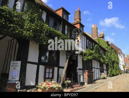 The historic Mermaid Inn at Rye, one of the oldest Inns in England. Stock Photo