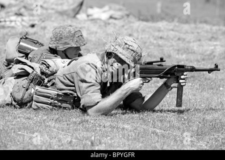 Soldiers of the Waffen SS in Normandy 1944 Stock Photo