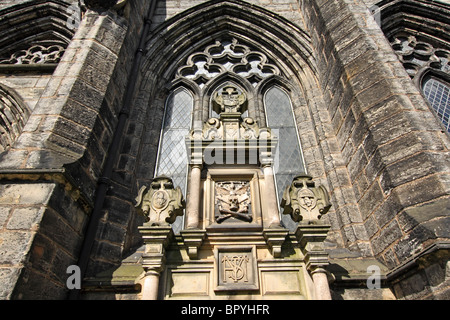 Details on Glasgow Cathedral wall, Glasgow Stock Photo
