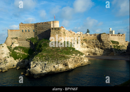 View of Melilla La Vieja citadel from the ' Ensenada de los Galapagos ' bay. Melilla.Spain. Stock Photo