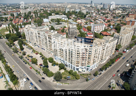 Aerial photograph of the city of Bucharest in Romania Stock Photo