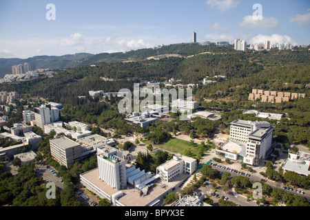 Aerial image of the Technion - Israel's institute of Technology in Haifa Stock Photo