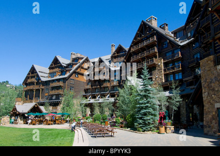 The Ritz-Carlton Hotel Bachelor Gulch on Beaver Creek Mountain Colorado Stock Photo