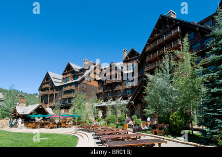 The Ritz-Carlton Hotel Bachelor Gulch on Beaver Creek Mountain Colorado Stock Photo