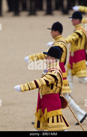 Drum Majors during the 'Massed Bands Troop'. 'Trooping the Colour' 2010 Stock Photo