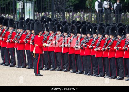 Grenadier Guards and their Captain. 'Trooping the Colour' 2010 Stock Photo