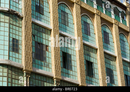 Casa de los Cristales  ( Glass House) by the Modernist style architect Enrique Nieto . Melilla.Spain. Stock Photo