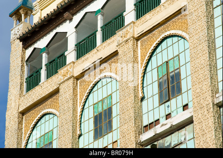 Casa de los Cristales by the Modernist style architect Enrique Nieto . Melilla.Spain. Stock Photo