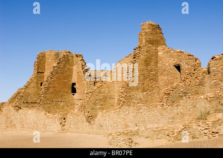 Pueblo Bonito at Chaco Culture National Historical Park, New Mexico. Stock Photo