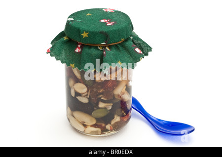 Jar and spoon Stock Photo