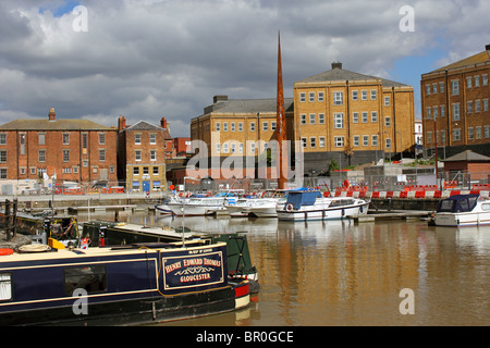 Victoria Basin, Gloucester Docks, Gloucester, Gloucestershire, England, UK Stock Photo