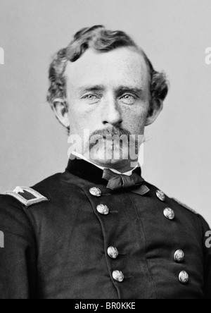 Portrait c1860s of Major-General George Armstrong Custer (1839 - 1876) - famously killed in the Battle of the Little Bighorn. Stock Photo