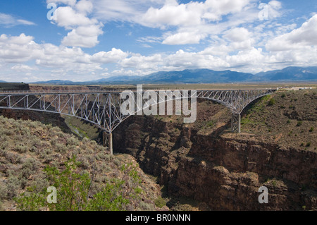 Rio Grande Gorge Bridge, Taos, New Mexico Stock Photo