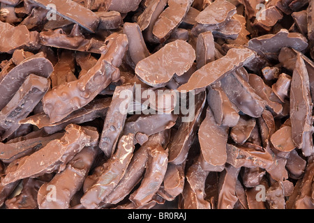 closeup of handmade cookies covered with chocolate Stock Photo