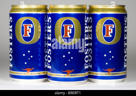 Foster's beer 'Oil Cans' Stock Photo