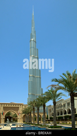 Hotel The Palace and Burj Dubai, Dubai UAE Stock Photo