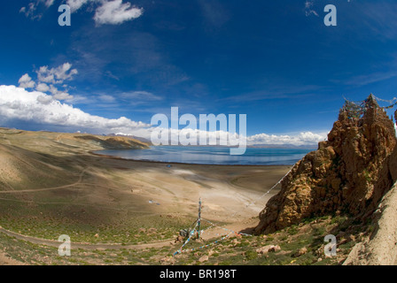 Lake Mansarovar, Tibet Stock Photo