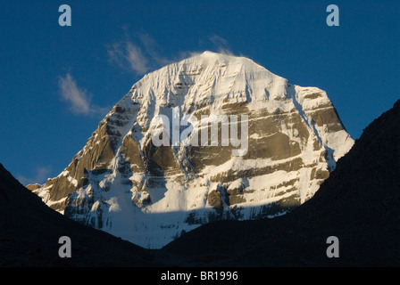 Mount Kailash north face at sunrise Stock Photo