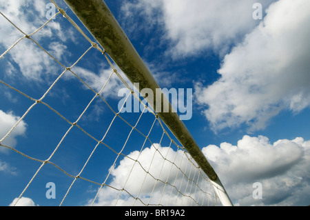 Football goal crossbar Stock Photo