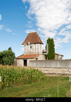 Church at Allez-Et-Caseneuve near Villeneuve-Sur-Lot France Stock Photo