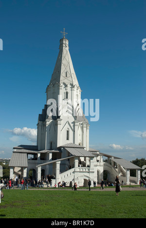 The magnificent Church of the Ascension. Kolomenskoe estate. Moscow, Russia Stock Photo