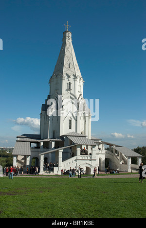 The magnificent Church of the Ascension. Kolomenskoe estate. Moscow, Russia Stock Photo