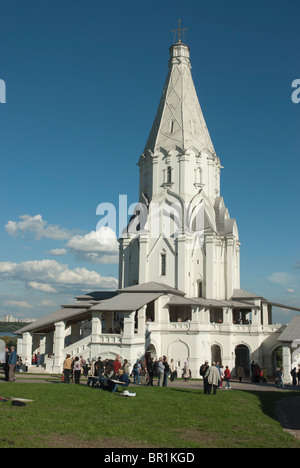 The magnificent Church of the Ascension. Kolomenskoe estate. Moscow, Russia Stock Photo