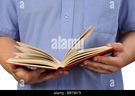 Reading a Book Stock Photo