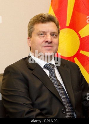President of the former Yugoslav Republic of Macedonia, Gjorge Ivanov Stock Photo