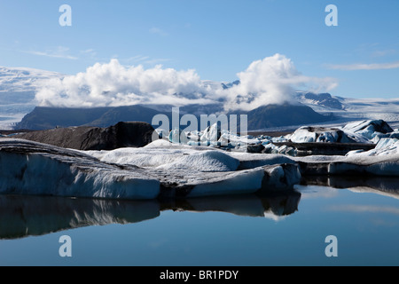 Joekulsarlon Glacial Lagoon, Vatnajoekull National Park, Iceland Stock Photo