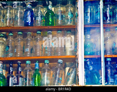 Beer Bottle 'Folk Art' Stock Photo