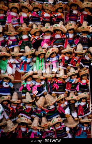 Dolls for sale in Playa del Carmen, Mexico Stock Photo