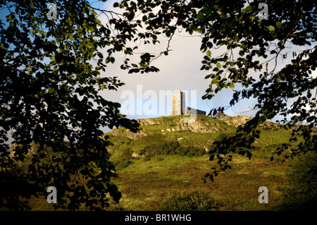 Brent Tor, church, Devon, Dartmoor, landscape, Granite Stock Photo