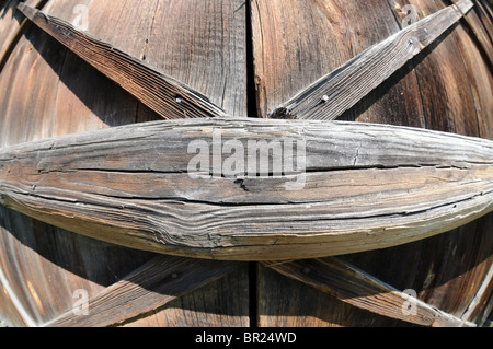 Old wooden barn in Poland Stock Photo