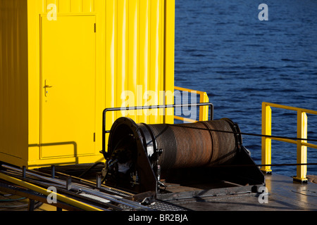 Metal Cable on the Winch Reel for Transportation and Self-pulling Stock  Image - Image of frame, cable: 124926339